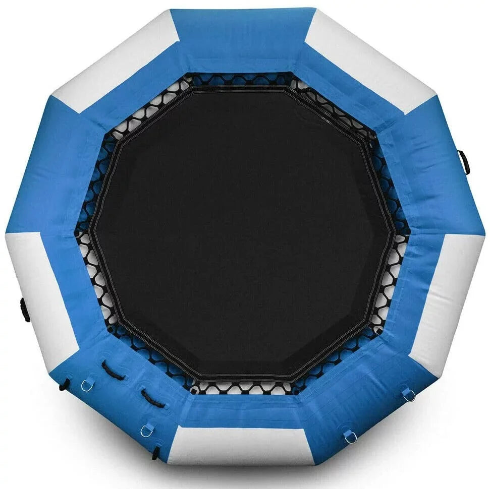 Floated Bouncer Jump Inflatable Trampoline Miumaeov Water 880lb Platform Jump Ring 17Ft Swimming 400kg/ Float Beach Pool