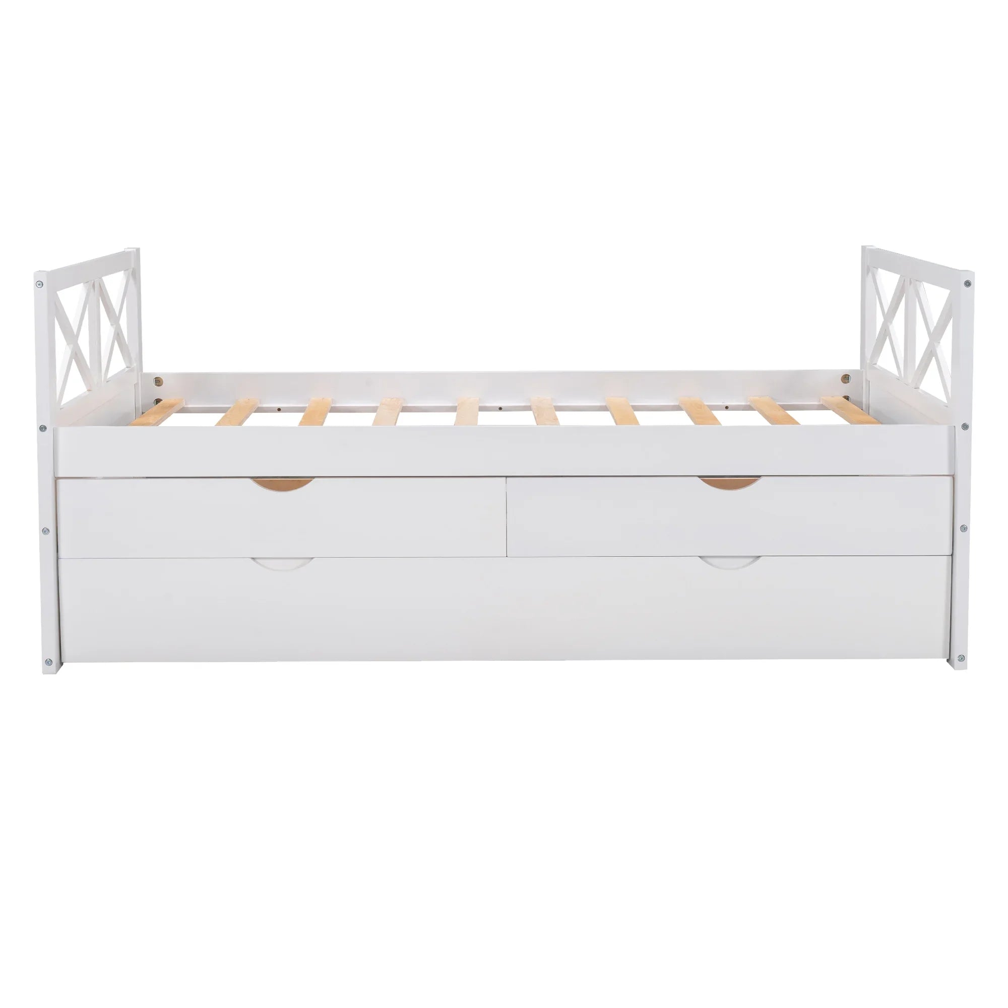 Merax and Multiple Captain Drawers, Colors Solid with Bed Wood Trundle Twin,