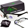 Shooting 1.50 color: Frame Lens MAGSHOT Eyewear (Lens Anti-Fog, Full & Color Magnifying Black) Clear Spits Frame Pick color: Safety Glasses