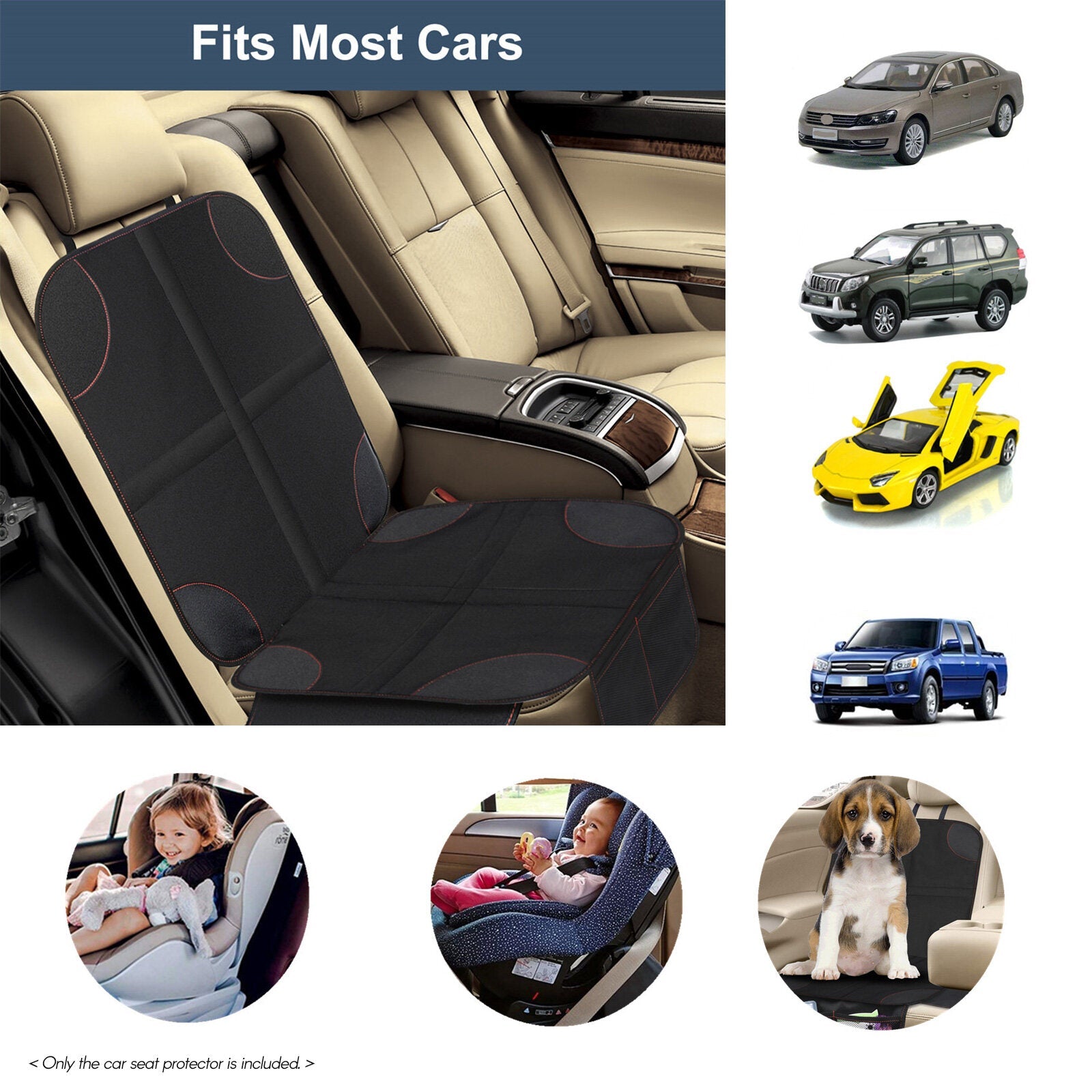 Pocket Mat Slip-Proof with Seat Back Car Seat Wear-Resistant Protector Cover Baby Organizer