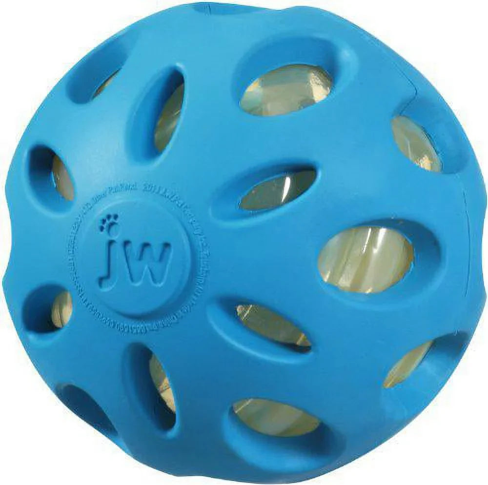 pet dog crackle heads crackle jw large, company toy, (2 pack) ball