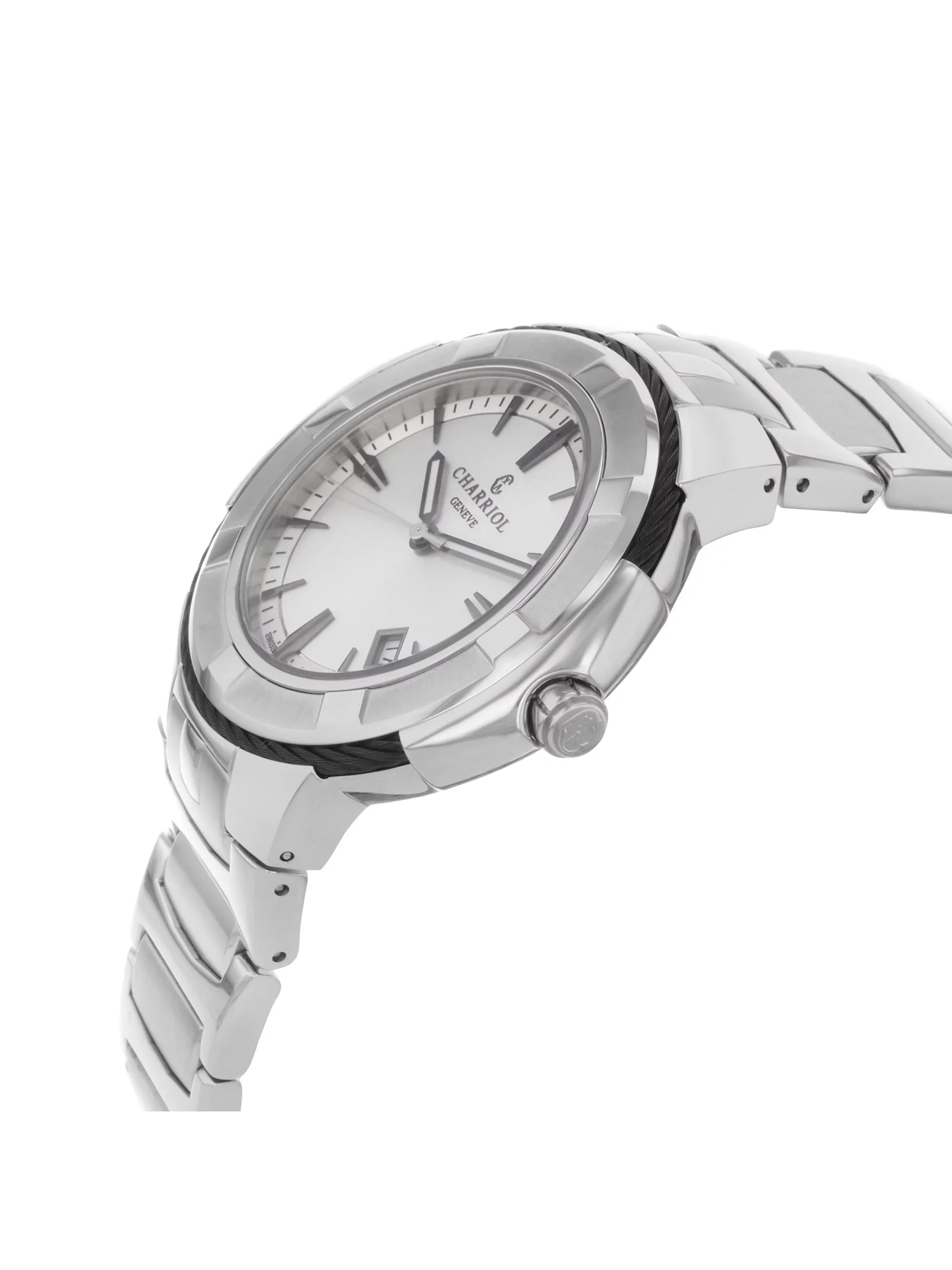 CE443B.930.103 Stainless Steel Dial Celtic Charriol Mens Silver Watch Quartz