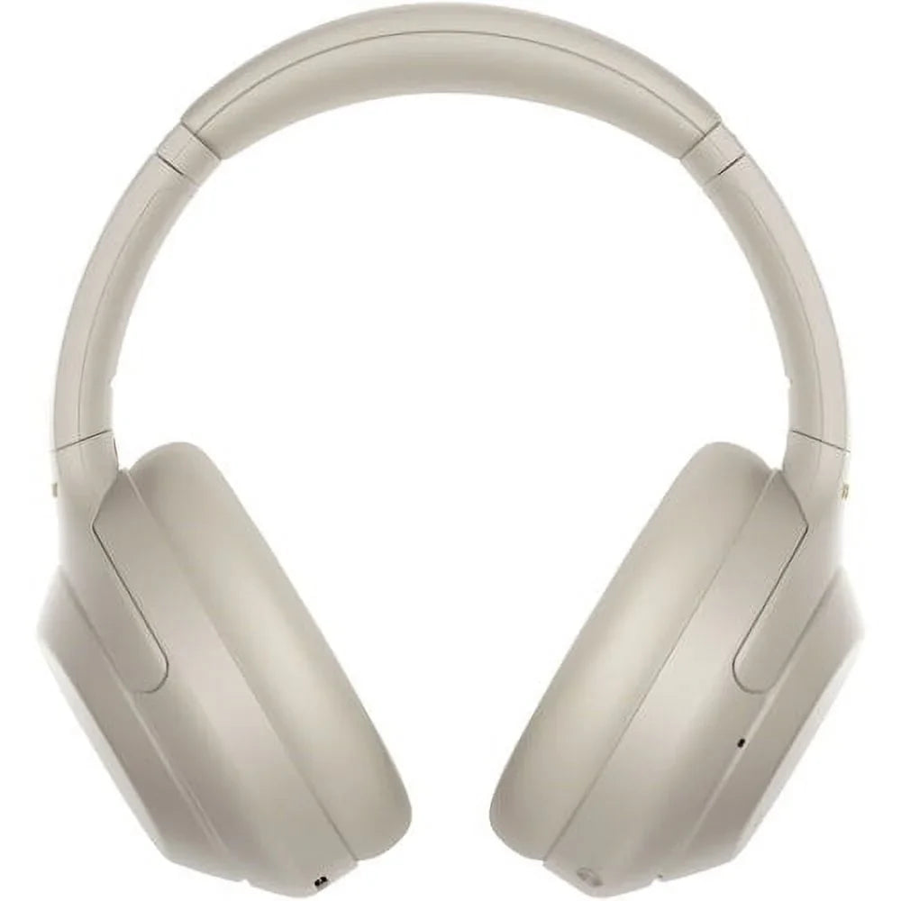 Over-Ear Sony Noise-Canceling Headphones Wireless WH-1000XM4 (Silver) +pixicloth