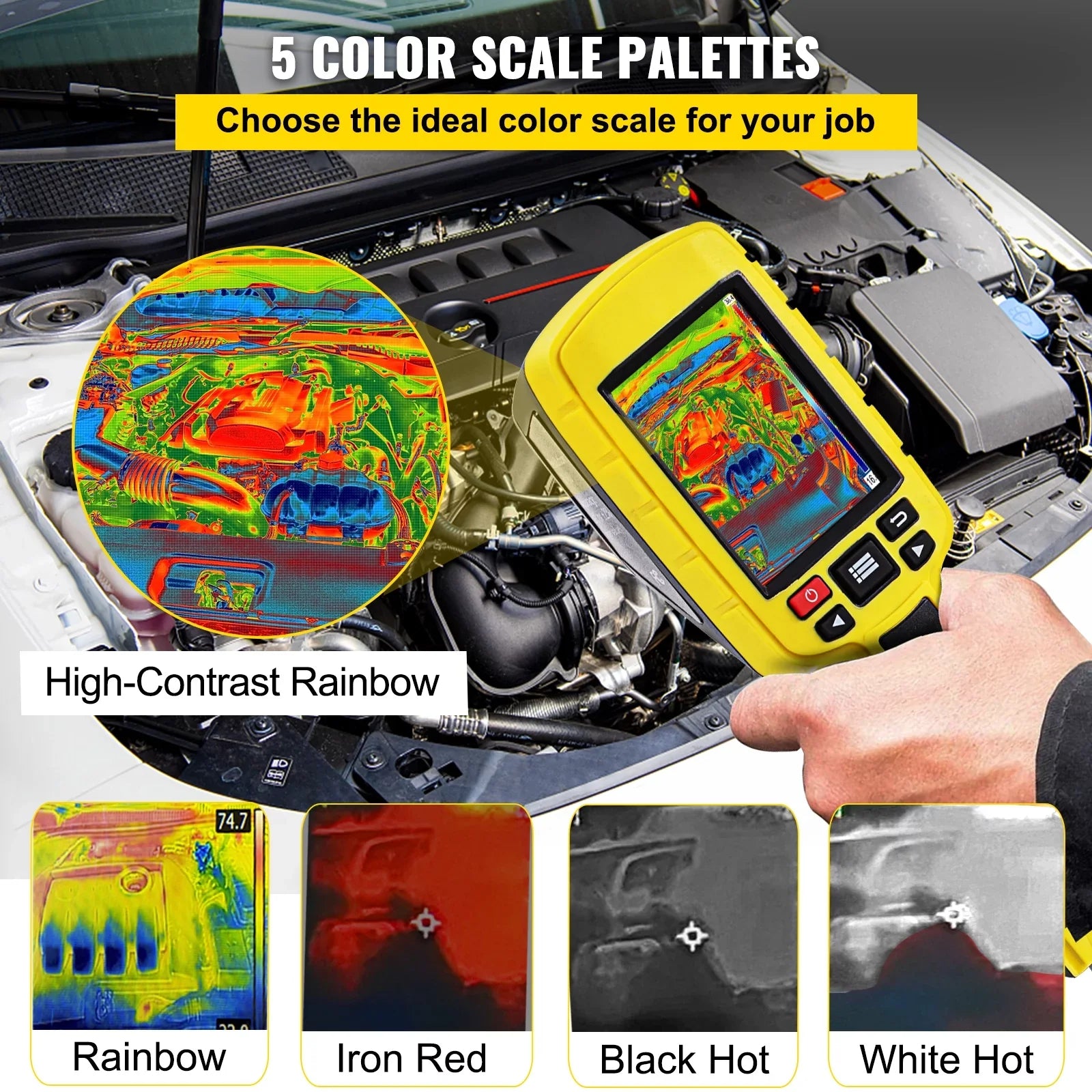 Camera 2.8" BENTISM 3600 Imager LCD IR Thermal Thermal Screen Resolution Infrared