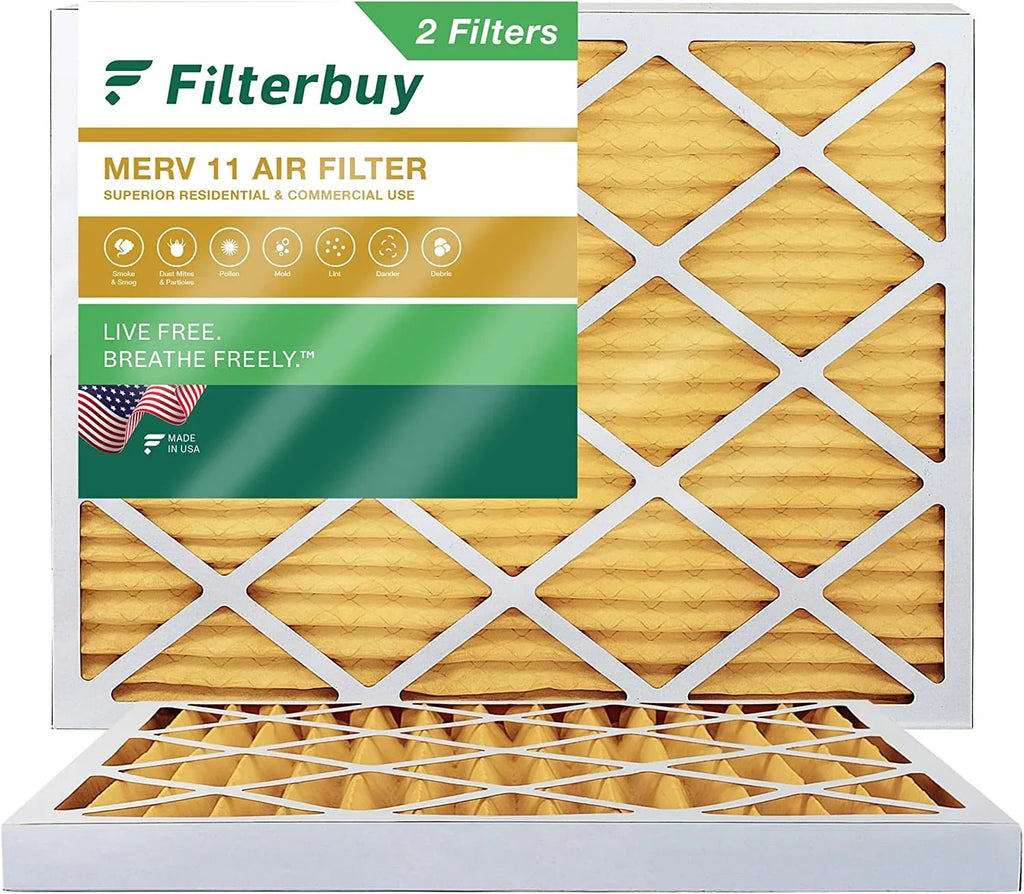 30x32x2 HVAC Filterbuy Air Filters Furnace 11 (2-Pack) AC Pleated MERV