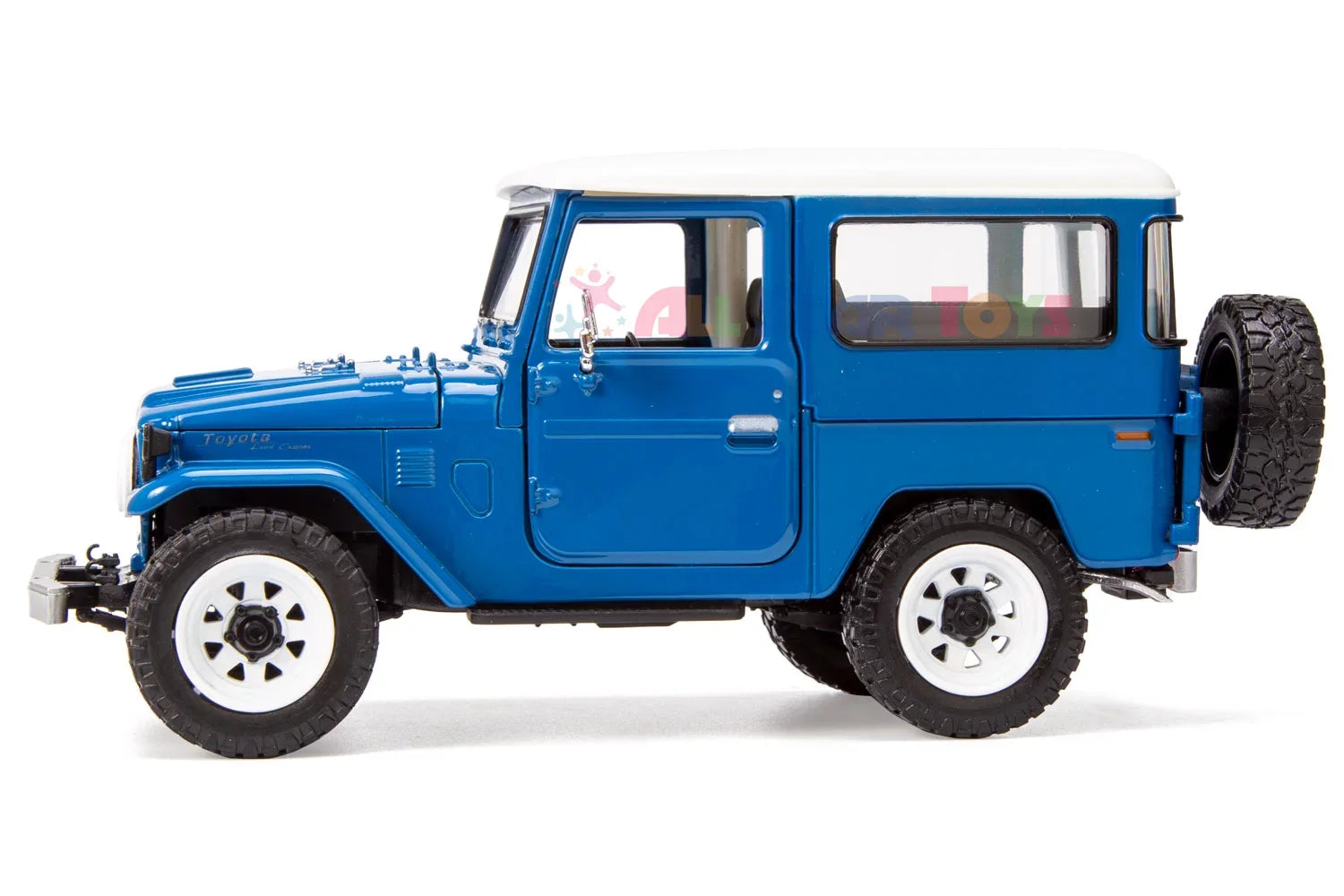 J40 Custom 1/24 Toys Wheels Cruiser Star Exclusive Royal by Land FJ40 All 79323 Toyota Cruiser Off-Road Model Motormax with Diecast FJ Blue