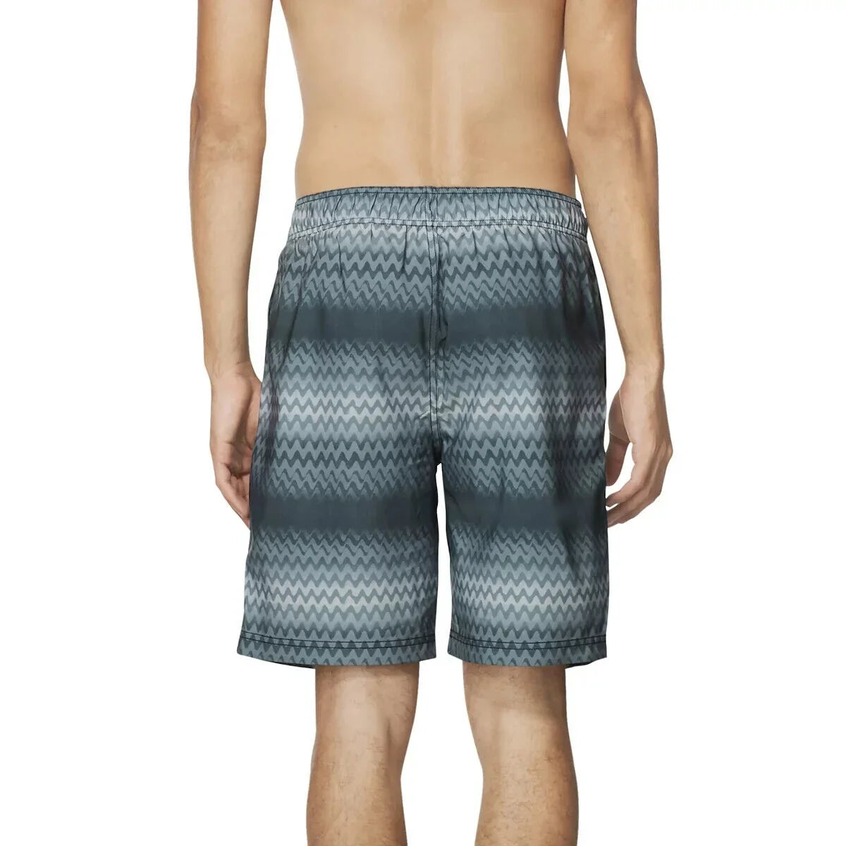 Men's Bondi Stretch Shorts Dwr 2-Way Stripe Speedo Board 20" Purview Black-Large