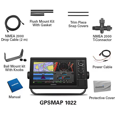 10" Worldwide GPSMAP1022 Plotter Basemap Garmin