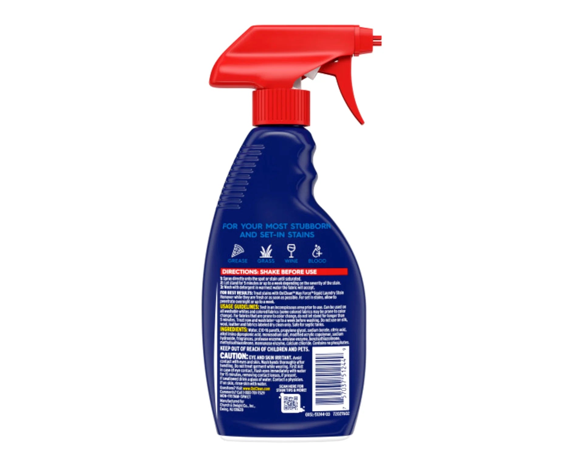 12 fl Remover Spray, Pack 6 Force Stain of OxiClean Max Laundry - oz