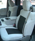 Two Adjustable Twill XLT Tone Black Super F150 Front Seat and Ford Gray Center Cab Headrests 40/20/40 Split Velour With F369 in Opening and Dark 2004-2008 Console
