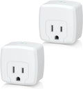Home 2-Pack Mini Hub Google Smart Alexa, Timer WiFi 2.4G HBN 15A, WiFi No Assistant, Smart Certified, ETL Plug with with Outlet Only, Control Works Function, Remote Required,