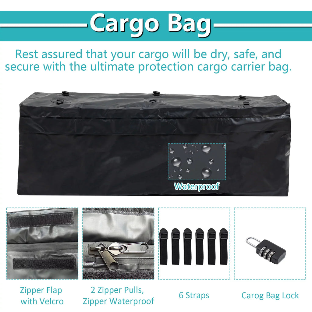 SUV Cargo 500 for 24" Folding Capacity Mounted a Hitched with 60" Black Car Truck Trailer, Basket x 6" lb x