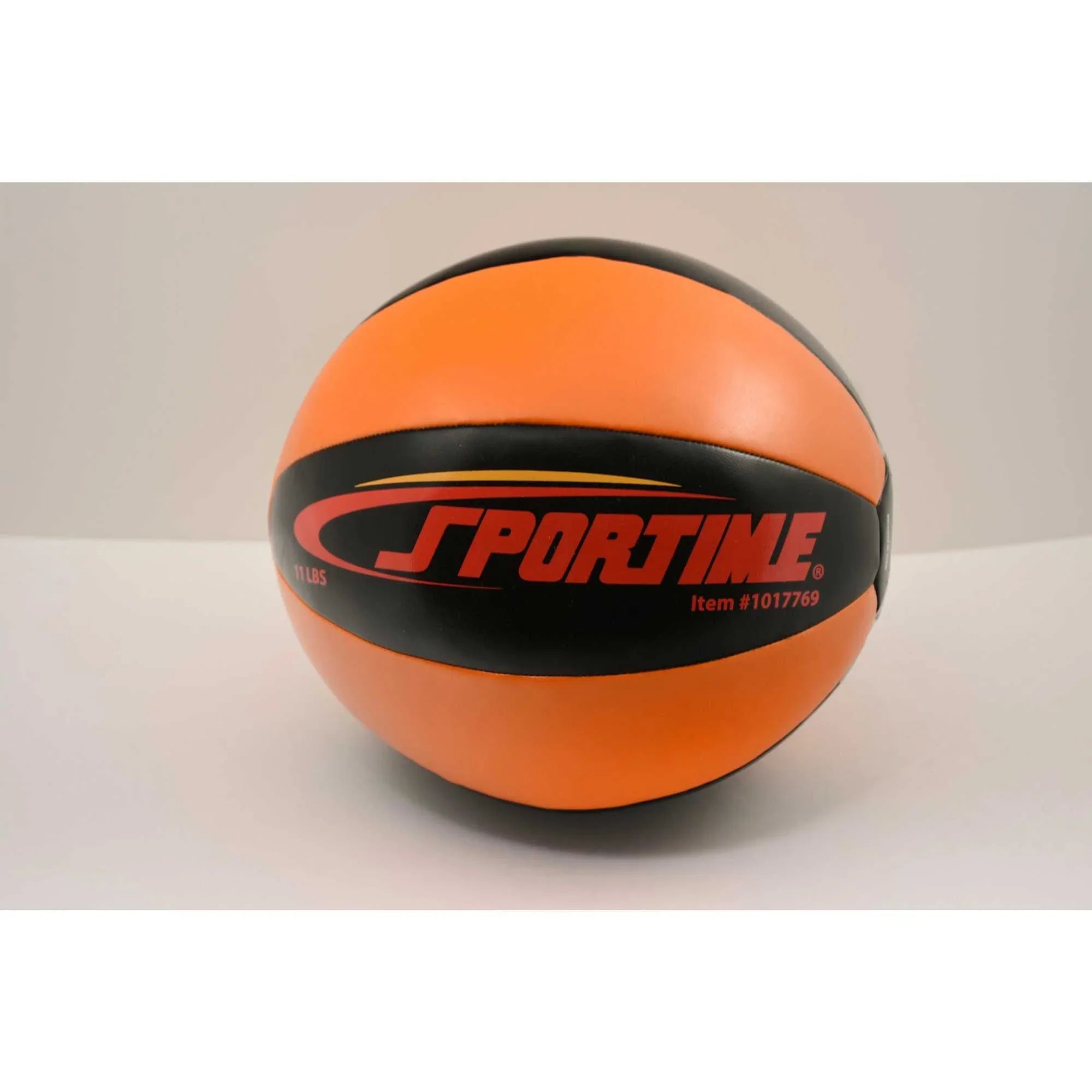 Pounds, 11 Black and 9-1/2 Inches, Orange Strength Medicine Ball, Sportime