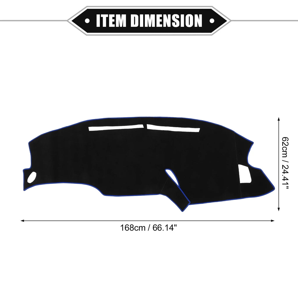 Bargains Dashboard Mat Polyester 1999-2003 Center Black Unique F150 Ford Car Blue for Protective Console Cover