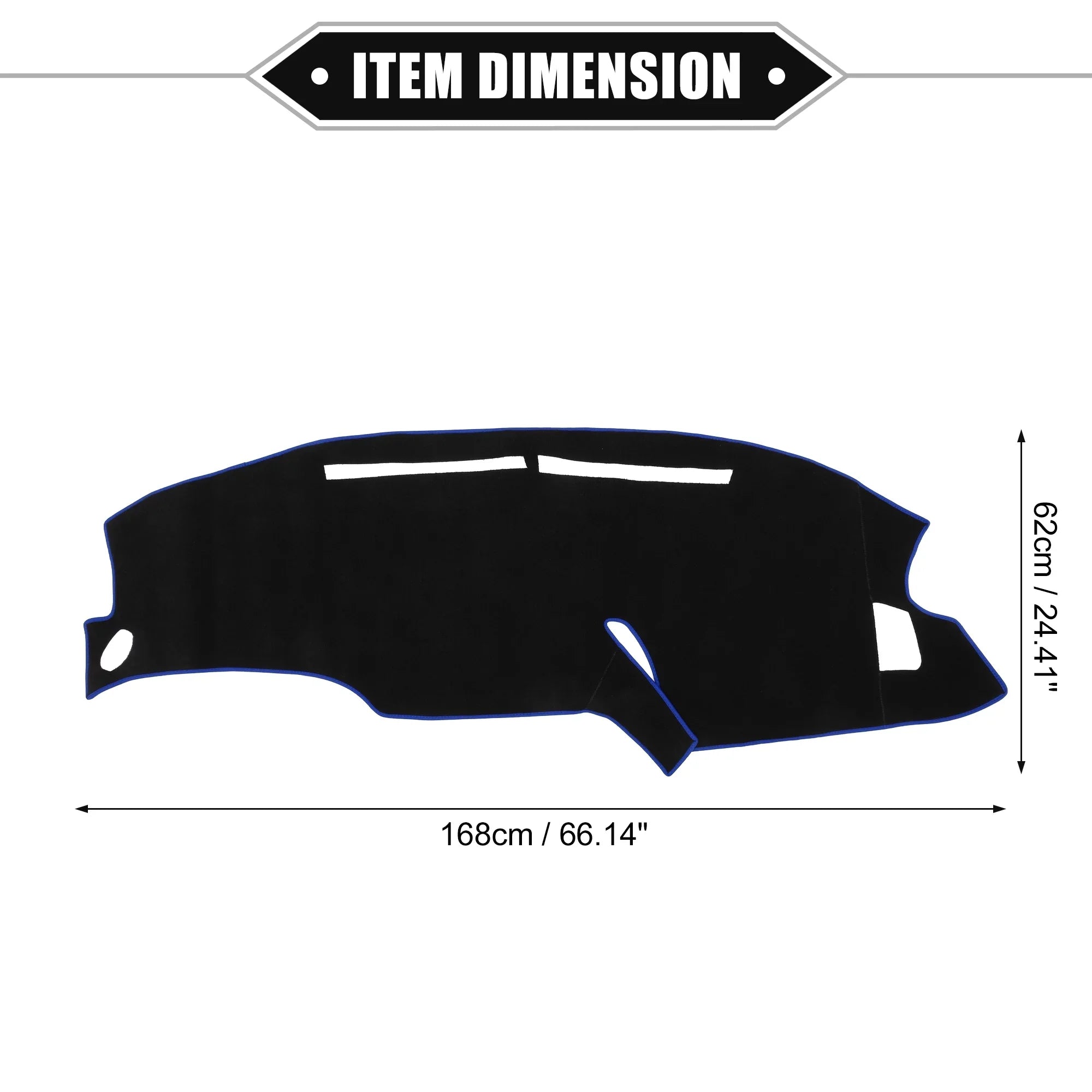 Bargains Dashboard Mat Polyester 1999-2003 Center Black Unique F150 Ford Car Blue for Protective Console Cover