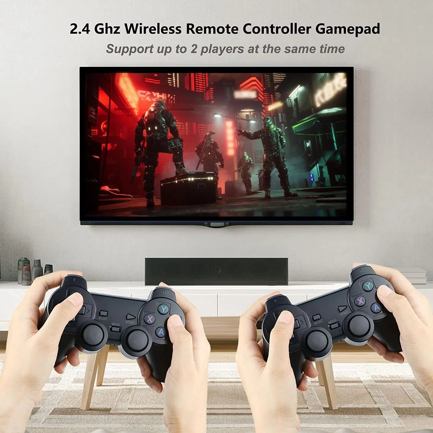 Stick Play(64G) Classic and Retro Plug Output, Game Retro Revisit Game TV and - Games, with HD Emulators, 9 Controller Games 2.4GHz Wireless 4K Built-in 20,000+ Console for