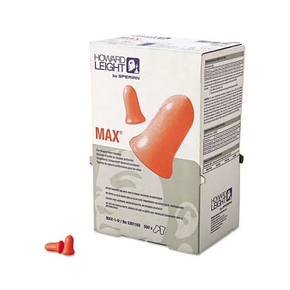 33NRR, 500 D Cordless, Earplugs Single-Use LS Refill MAX-1 Coral,