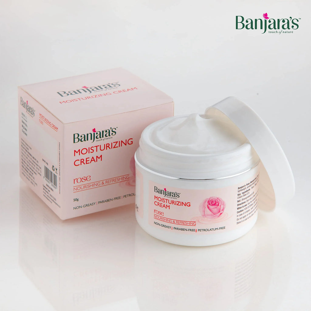for Night of All Banjara's , For Rose 2 2X50g(100g) Cream| Types, Women, Vegan, Makes Paraben-Free & Day Men Skin Pack glow, & - Moisturizing skin