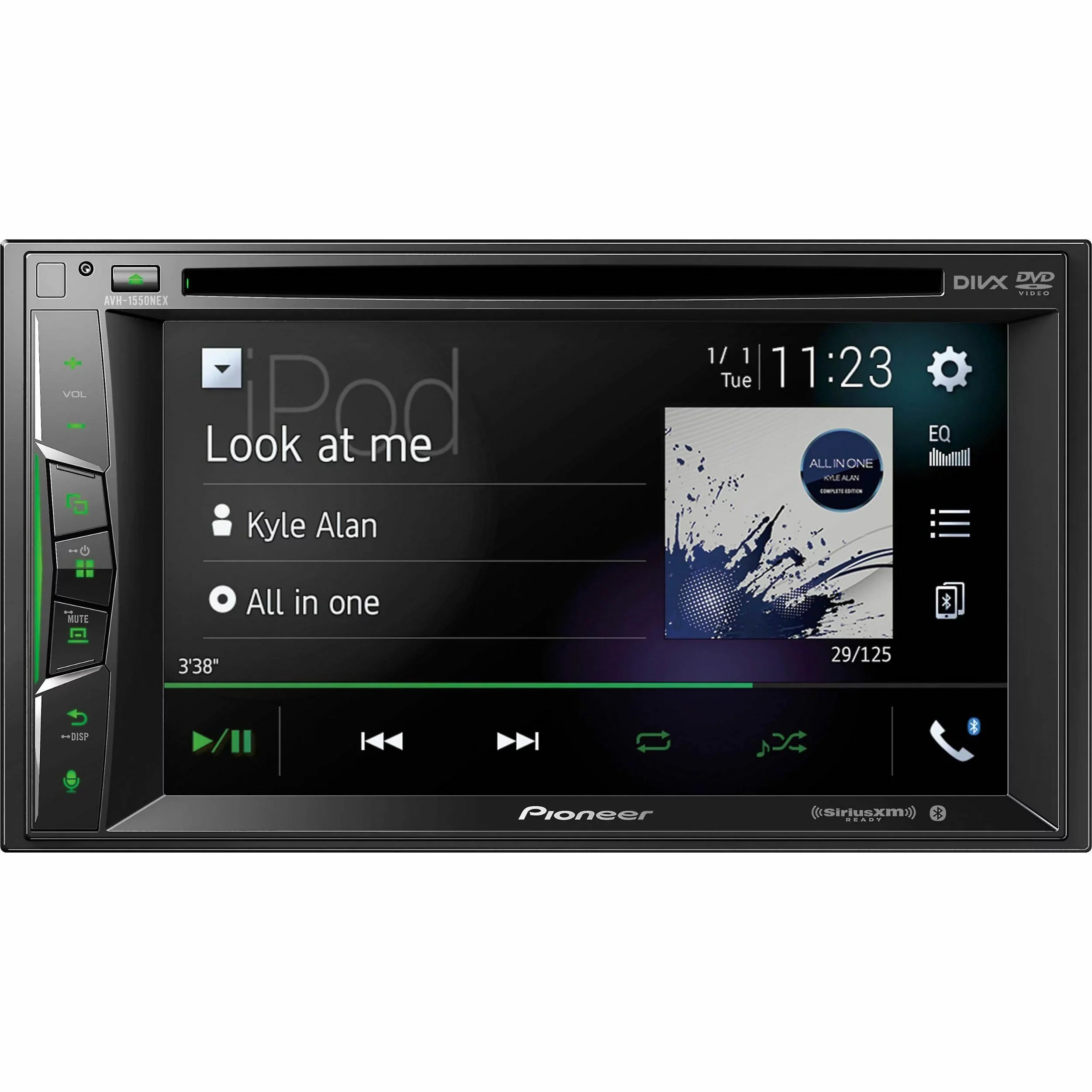 6.2 Multimedia inch Pioneer Receiver AVH1550NEX DVD