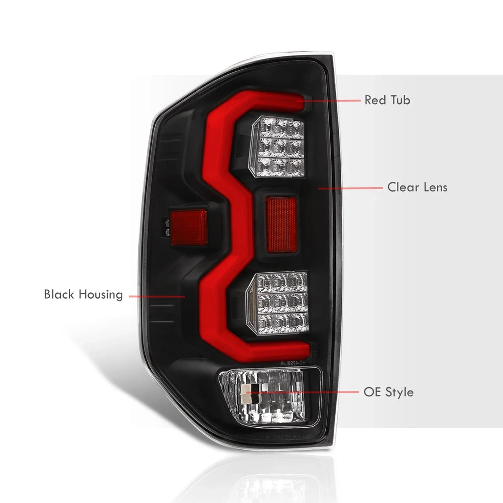 2020 Compatible/Replacement Toyota Signal Distributors Lamps Clear 2021 21 2015 Tundra LED AJP Brake 14 19 15 Lights 2017 Red Stop Pair 2019 Tube For 20 2018 16 17 Housing Tail 18 2014 2016 Lens Black