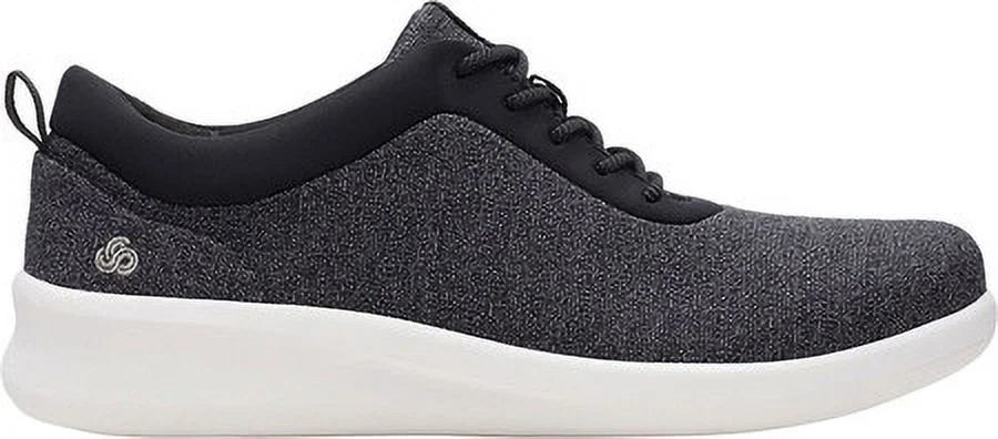 Athletic Comfort Lace-Up Breathable Adjustable Lightweight Pace Running Shoes Gray Heel Toe Womens 6.5 Padded CLARKS M Round