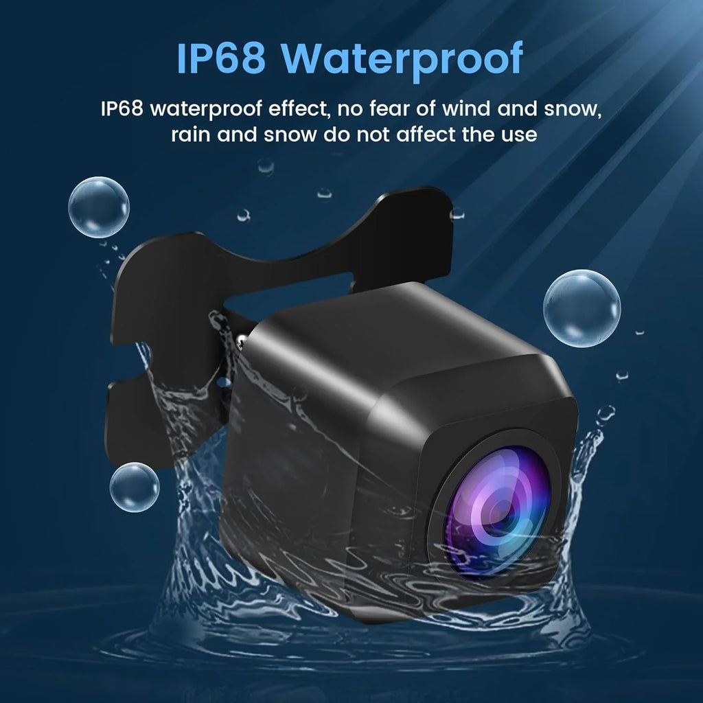 Rear Switch Front Rearview/Side Wide Reverse/Front Camera AHD Clear Video Camera Dasaita Waterproof 1080P IP69 View Night Vision Angle