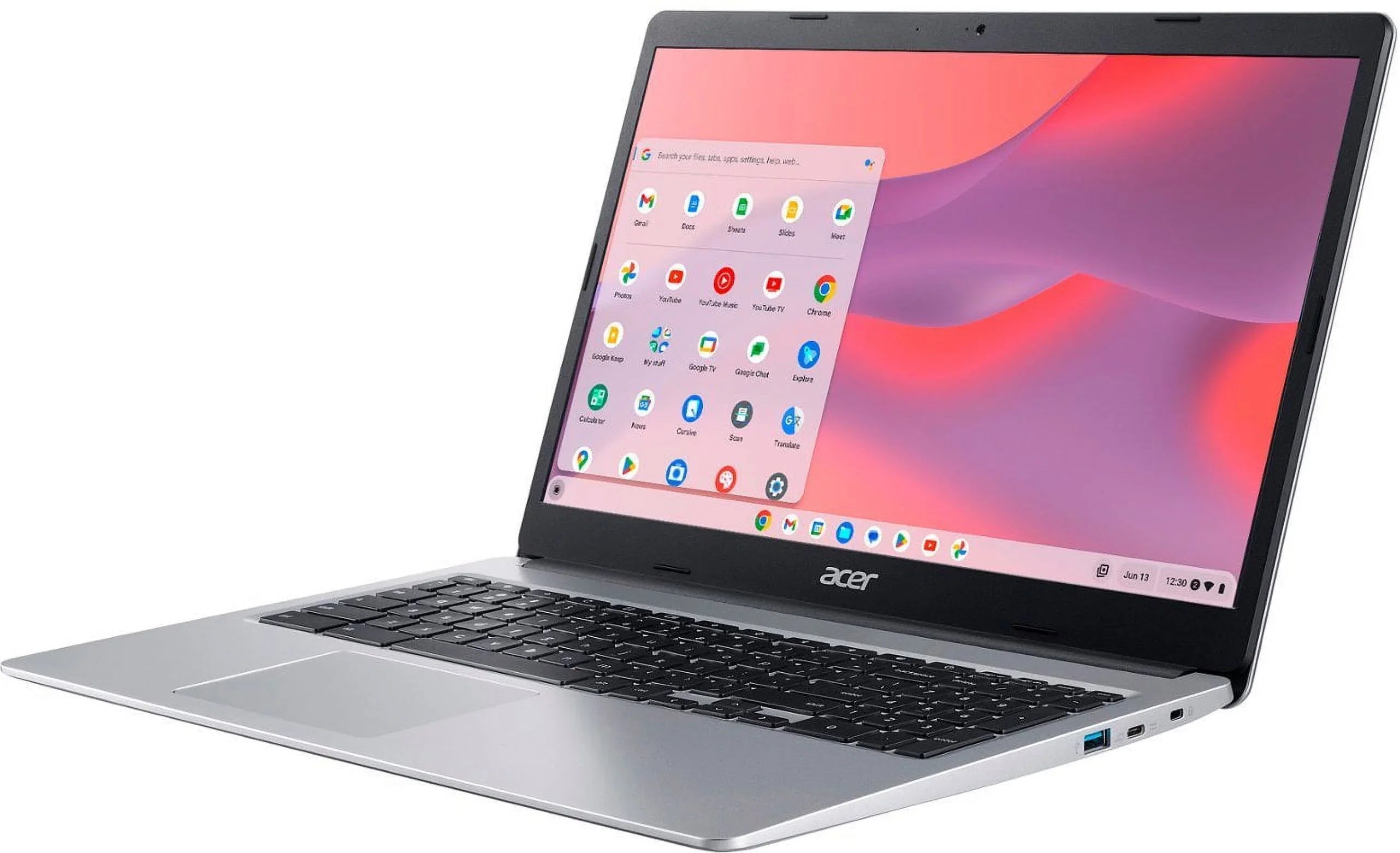 Accessories 64GB Battery Intel  Tigology 15.6" LPDDR4, Chromebook Bluetooth, Celeron Laptop, Long HD OS, Life, Sleeve Silver Chrome Wi-Fi 315 N4020, 5, eMMC, with Display, + 4GB