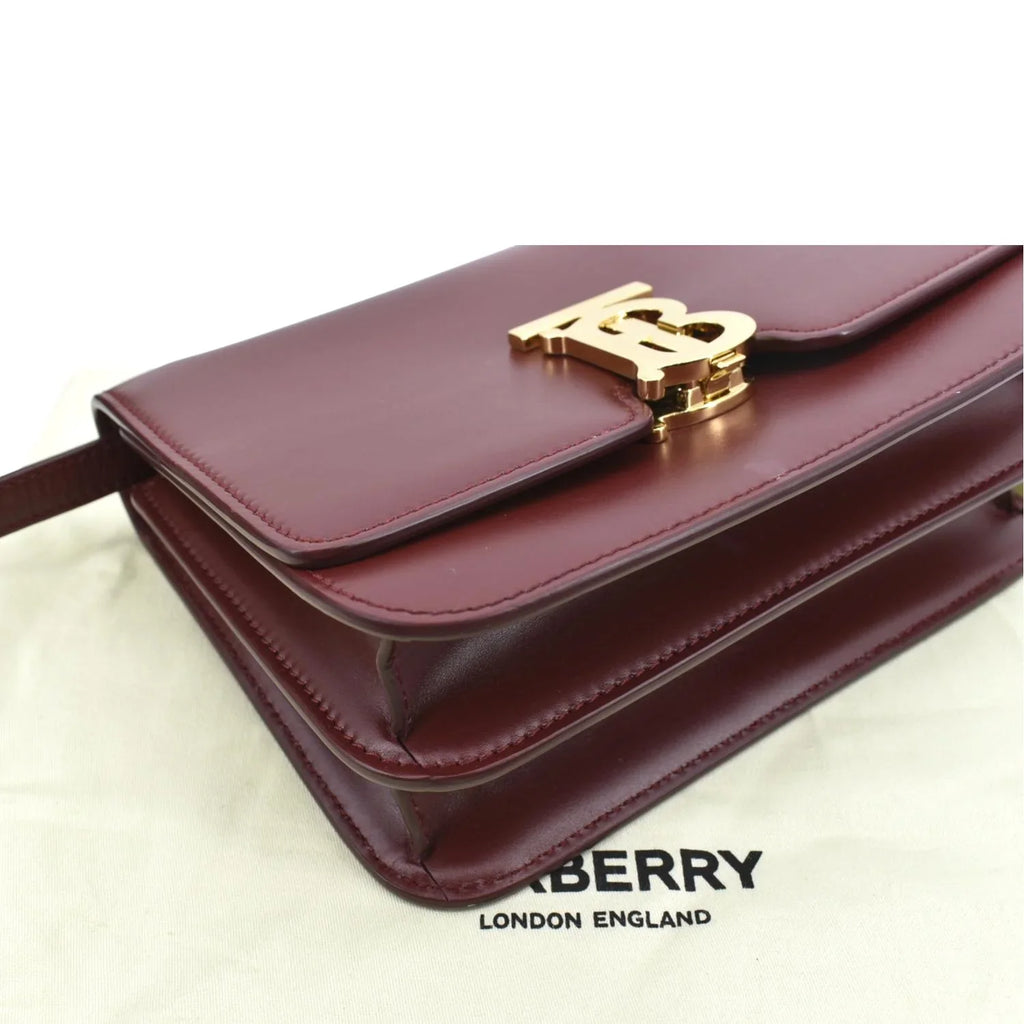 Leather Lola Red Shoulder Tb Bag Pre-owned BURBERRY