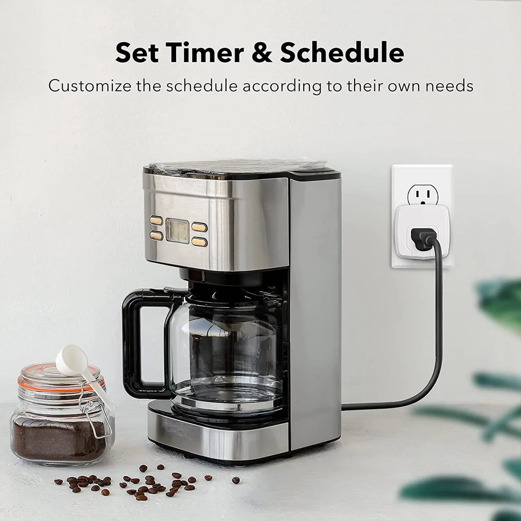 Home 2-Pack Mini Hub Google Smart Alexa, Timer WiFi 2.4G HBN 15A, WiFi No Assistant, Smart Certified, ETL Plug with with Outlet Only, Control Works Function, Remote Required,