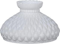 Crimped Pattern Opal GOURE® Glass 10" Top Student Shade with Diamond Quilted