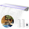 Pool Spillway23.6"acrylicwaterfall Changing Spillway Lighted Led Color Fountain