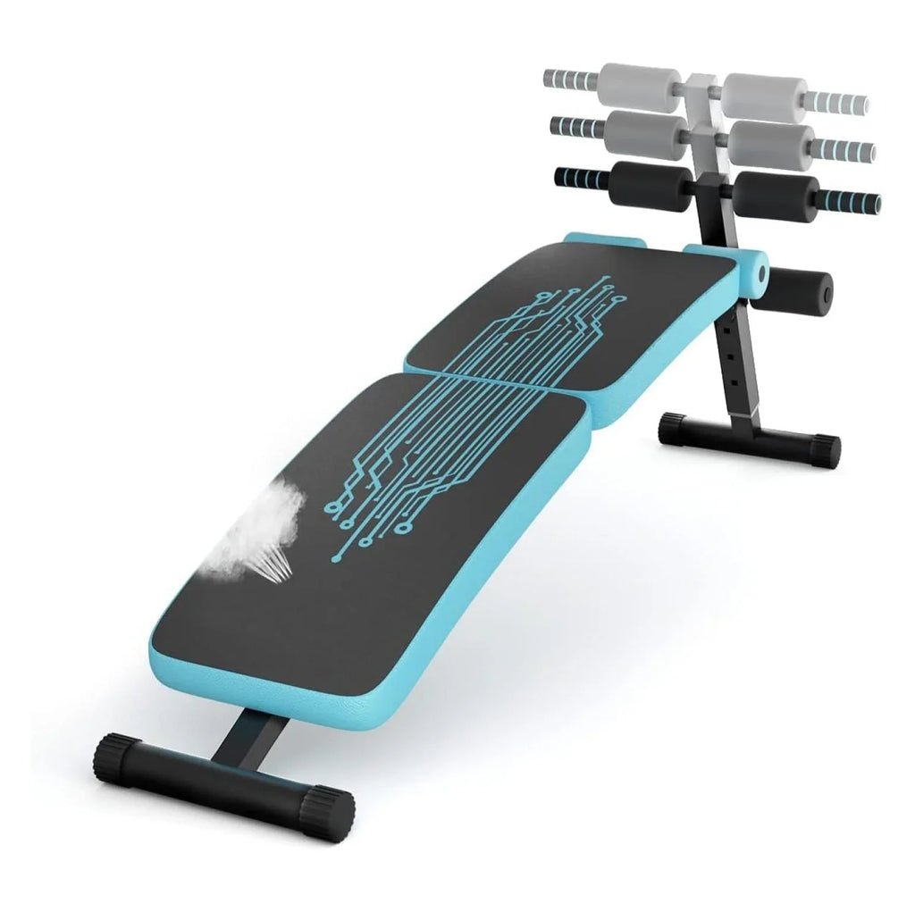3 Handle Sit Up Bench Equipment , Gym, Sit-up with Settings for Home Workout Height Ab Adjustable Bench Reverse for for