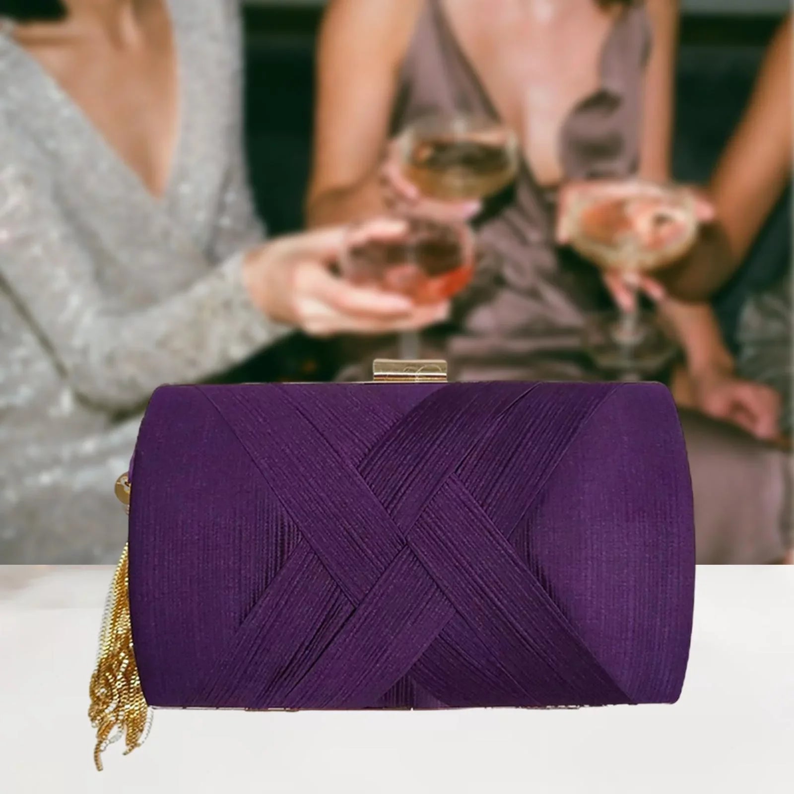 Tassel , Handbag Clutch Women Evening Clutch Luxury Bag Purses Shoulder Bag