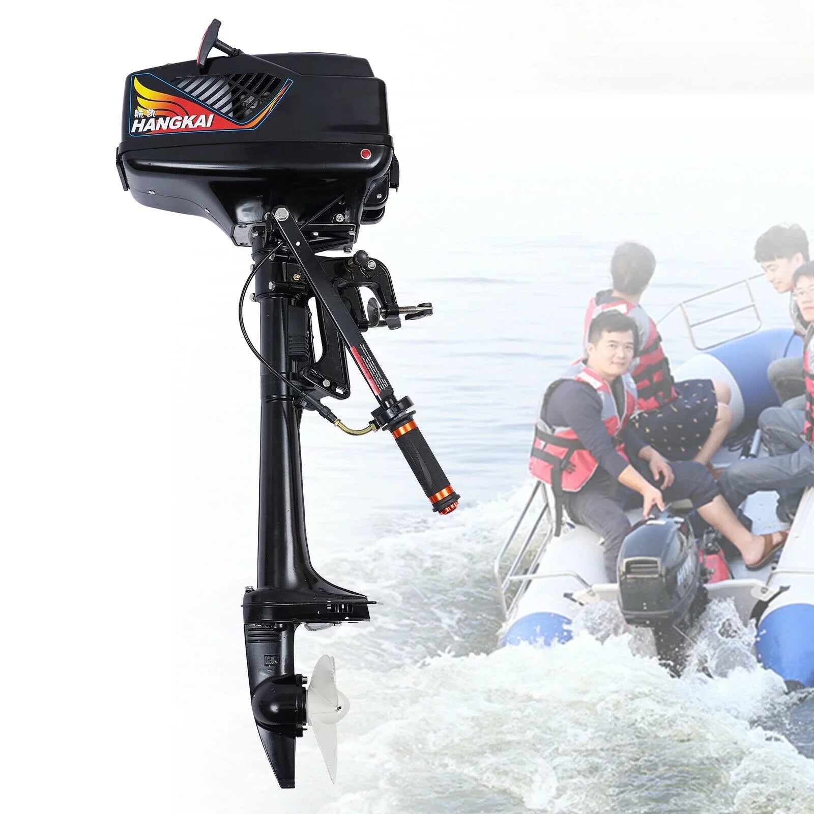 Engine Motor CDI Boat 2-Stroke HANGKAI sys Cooling 3.6HP Water Electric Outboard