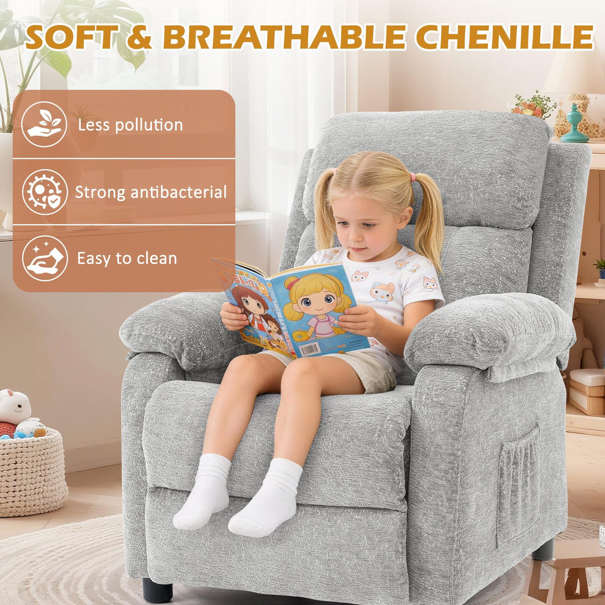 Korser Recliner Chair, Living Room Chairs for Adults