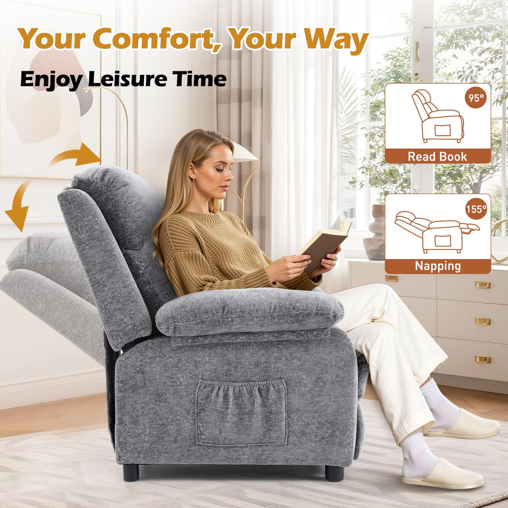 Korser Recliner Chair, Living Room Chairs for Adults