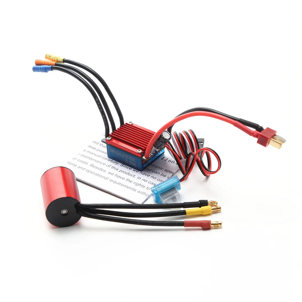 4800KV RC S2435 4P Electric Brushless Servo ESC 2.2KG 25A Speed Controller 116 Truck Sensorless Programming Motor for Brushless Car 118