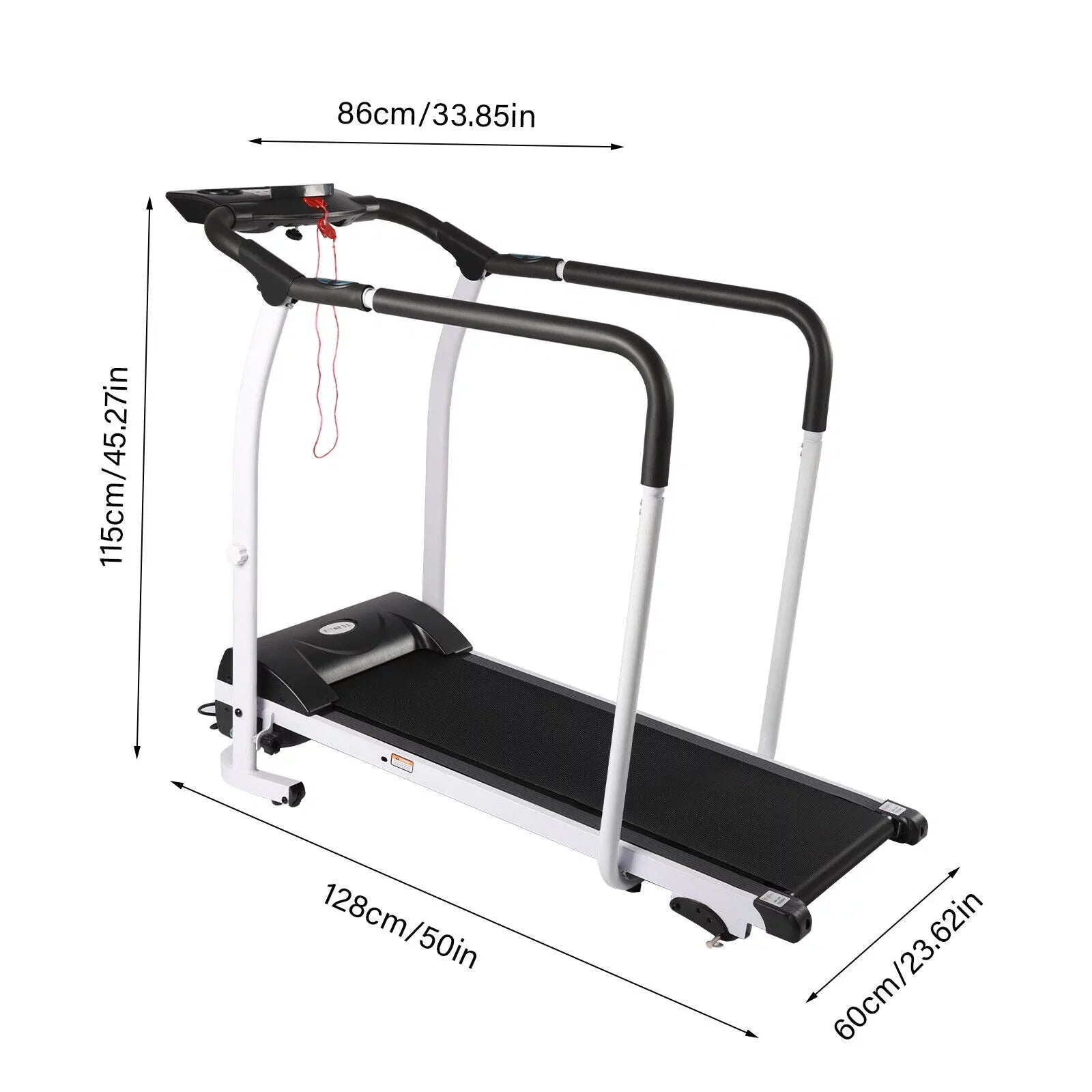 0.5-6km/h(0.3-3.7mph) Walking Exercise Indoor Machine Elderly for Treadmill Running Electric