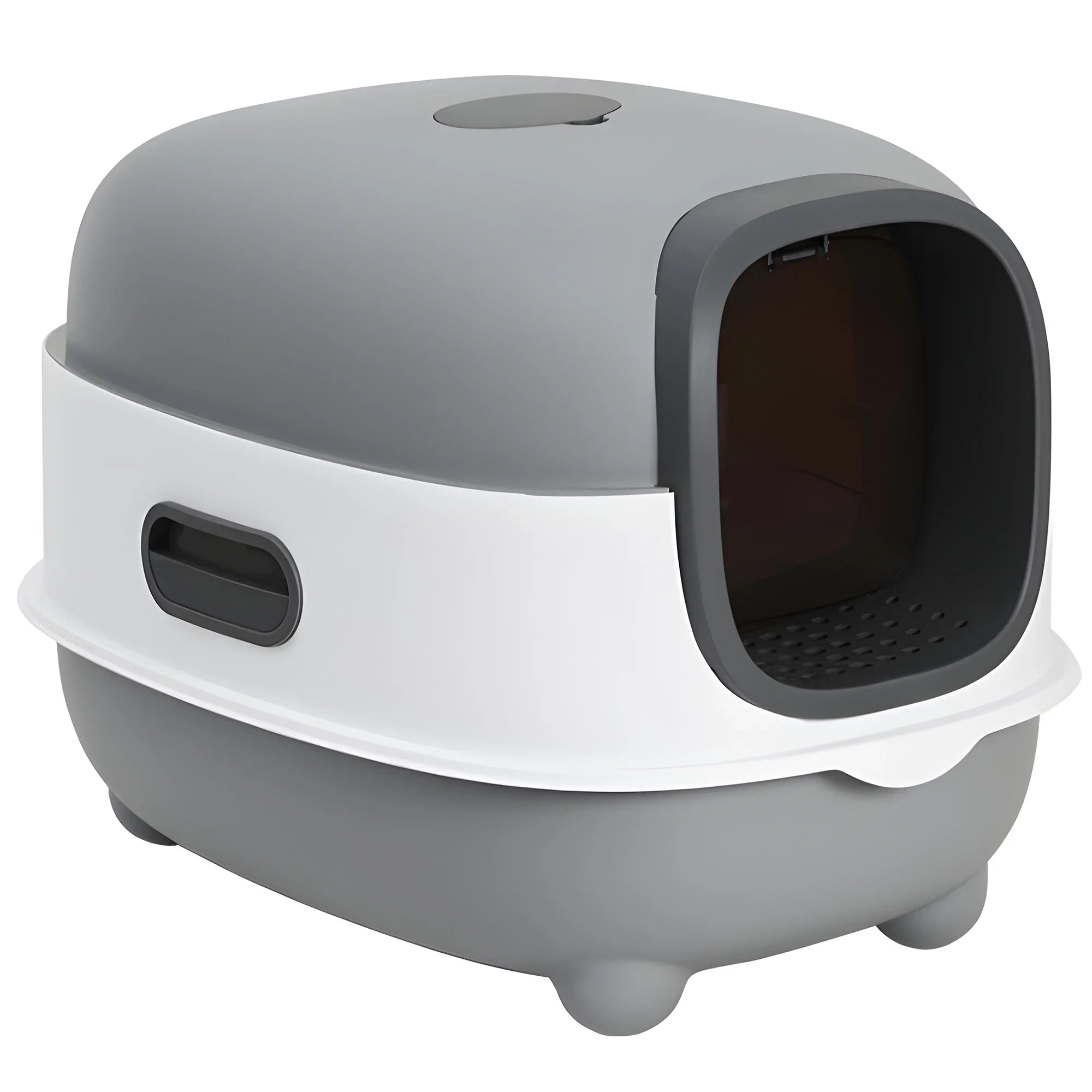 Litter Litter Cat Control,Jumbo Enclosed Hooded,Gray,Door EOIVSH Smelly Box,Pets Cat Large Isolate Boxes,Odor