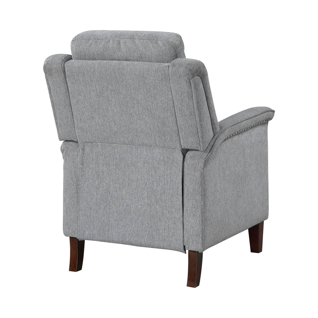 Lexicon Textured Fabric Push Back Manual Recliner Chair, 29.5" W, Beige