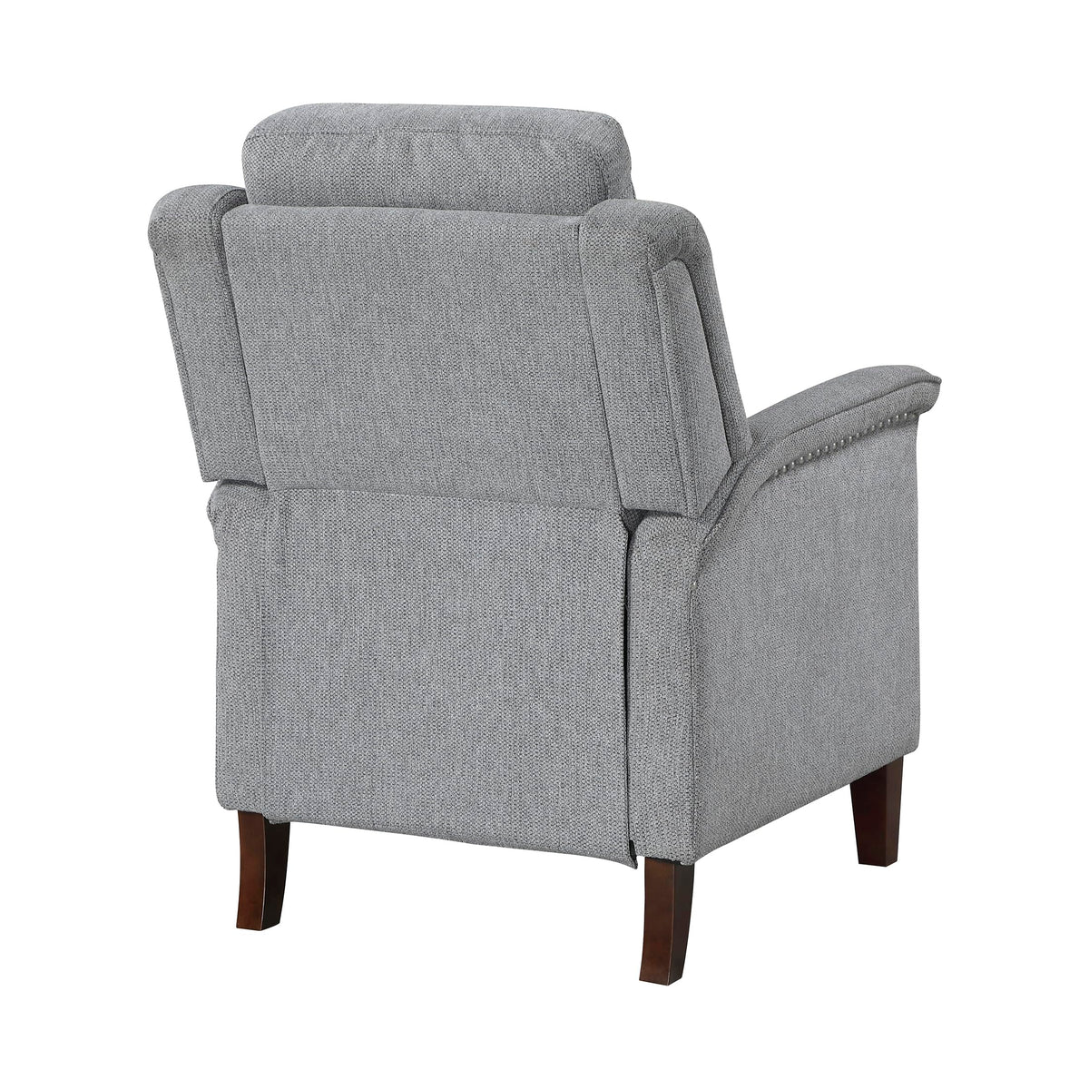 Lexicon Textured Fabric Push Back Manual Recliner Chair, 29.5" W, Beige