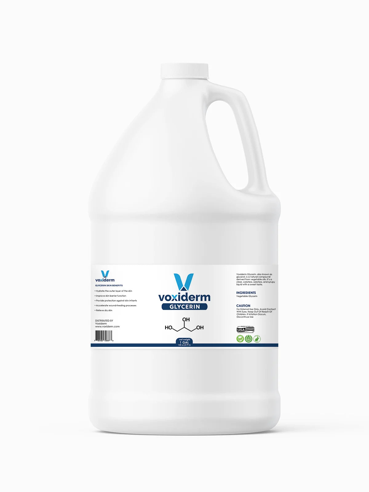 Pure Natural, USP oz), Grade, Kosher (128 100% 1-Gallon Food Glycerin