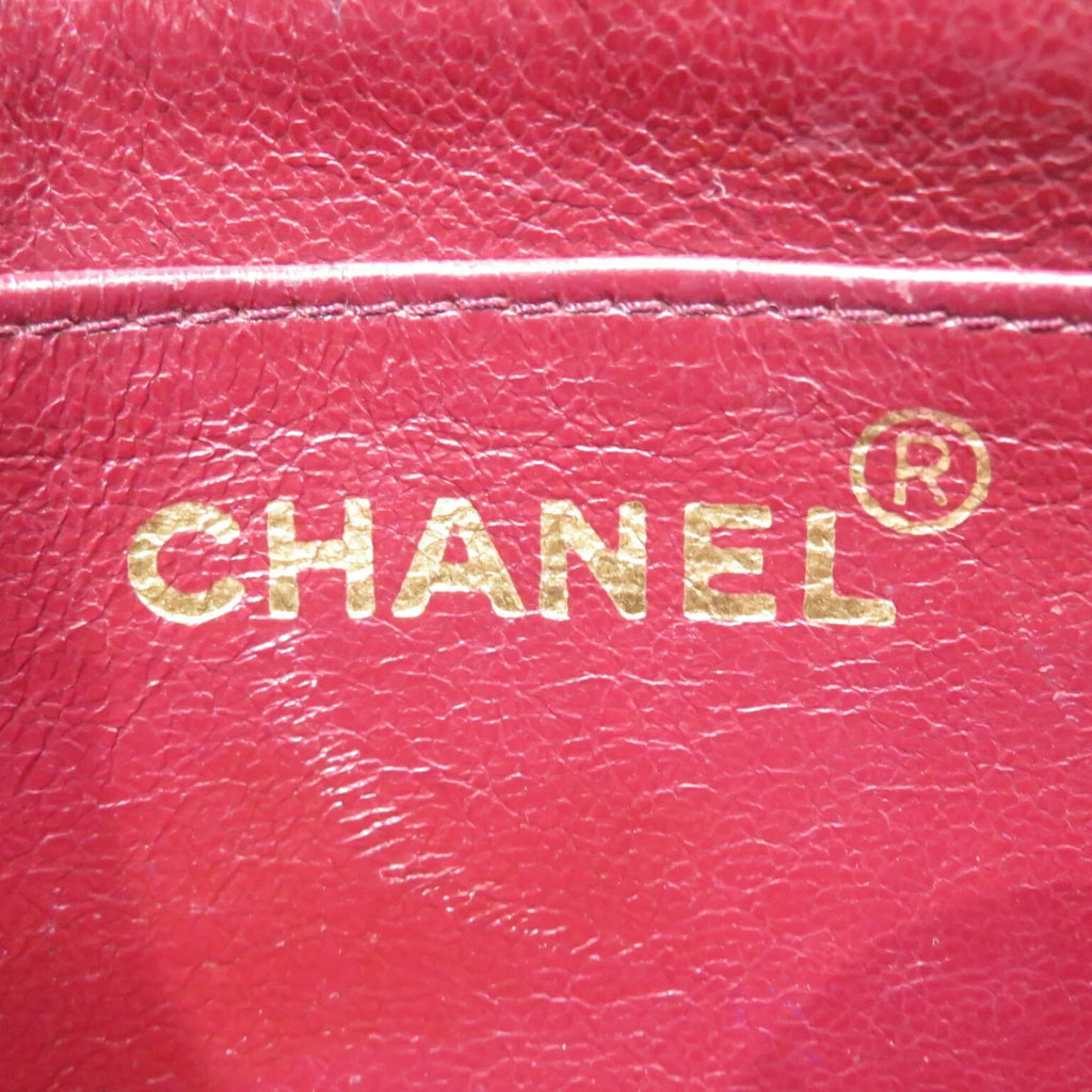 Diana Matelasse Women's Pre-Owned Men's Chain (Fair) Lambskin Shoulder CHANEL Bag Chanel Black