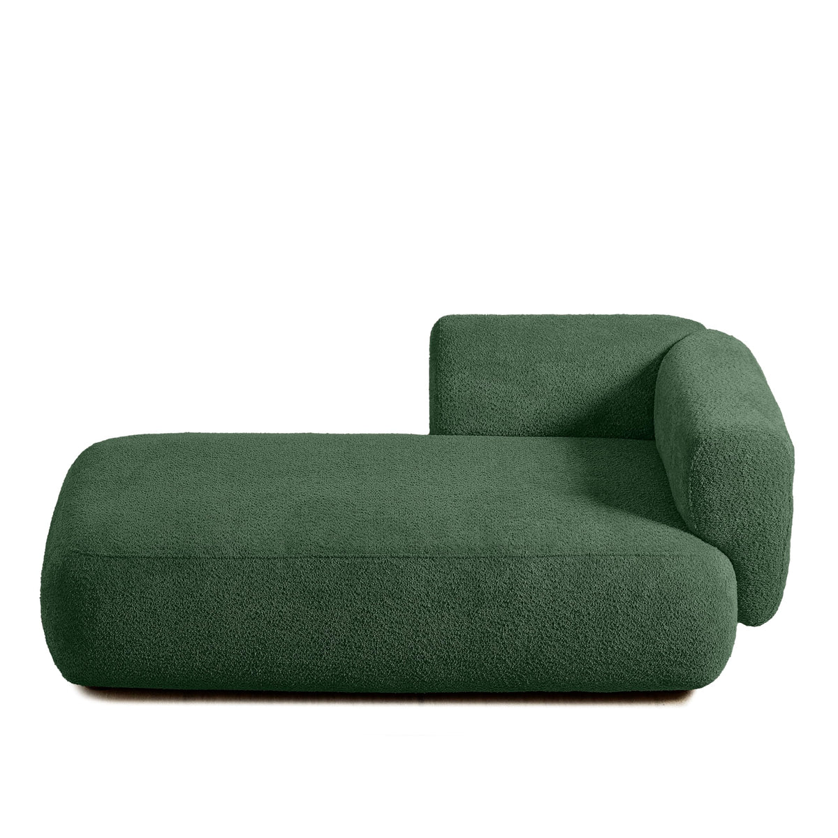 ERYE Boucle Upholstered Left Facing Chaise Lounge Indoor for Living Room Bedroom,Comfy Single Chaise Lounge Modern Leisure Recliner Sleeper Sofa Daybed, Easy Assemble