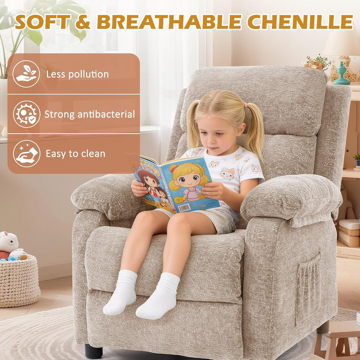 Korser Recliner Chair, Living Room Chairs for Adults