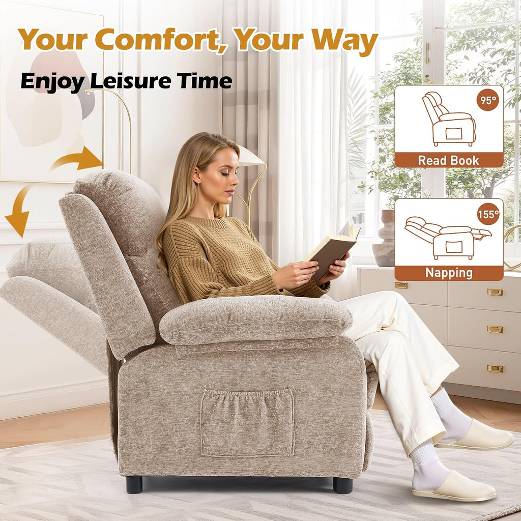 Korser Recliner Chair, Living Room Chairs for Adults