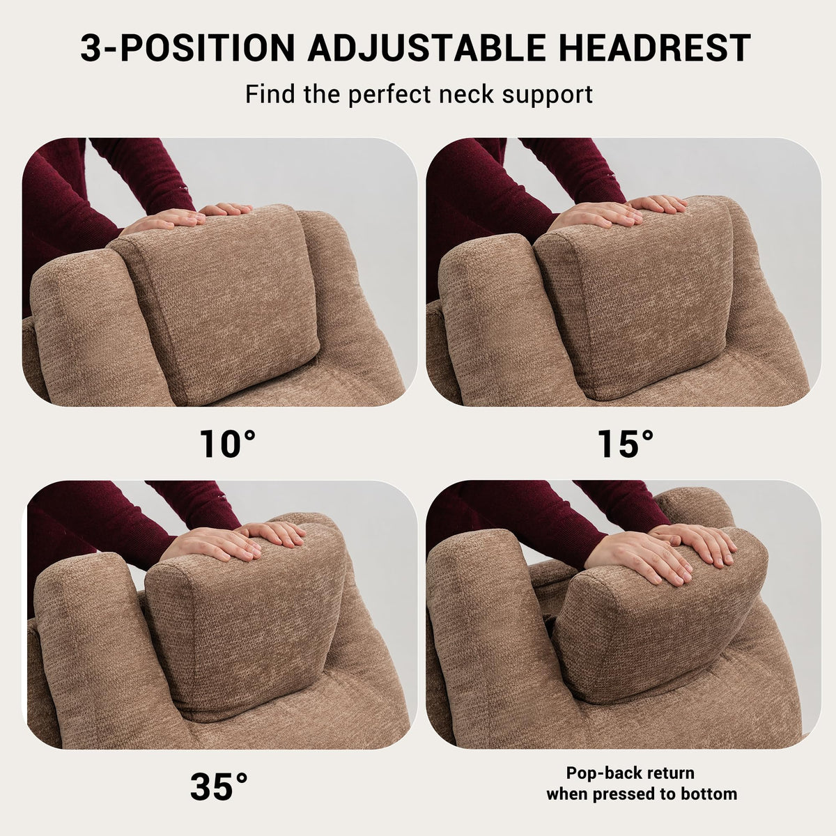 Oversized Dual Motor Recliner Power Lift Chair for Elderly Big Tall, Zero-Gravity Power Recliner Sofa, 350lbs Heavy Duty Seat with 4D Armrests, Phone Slot, Full Lay-Flat Positioning, Gray