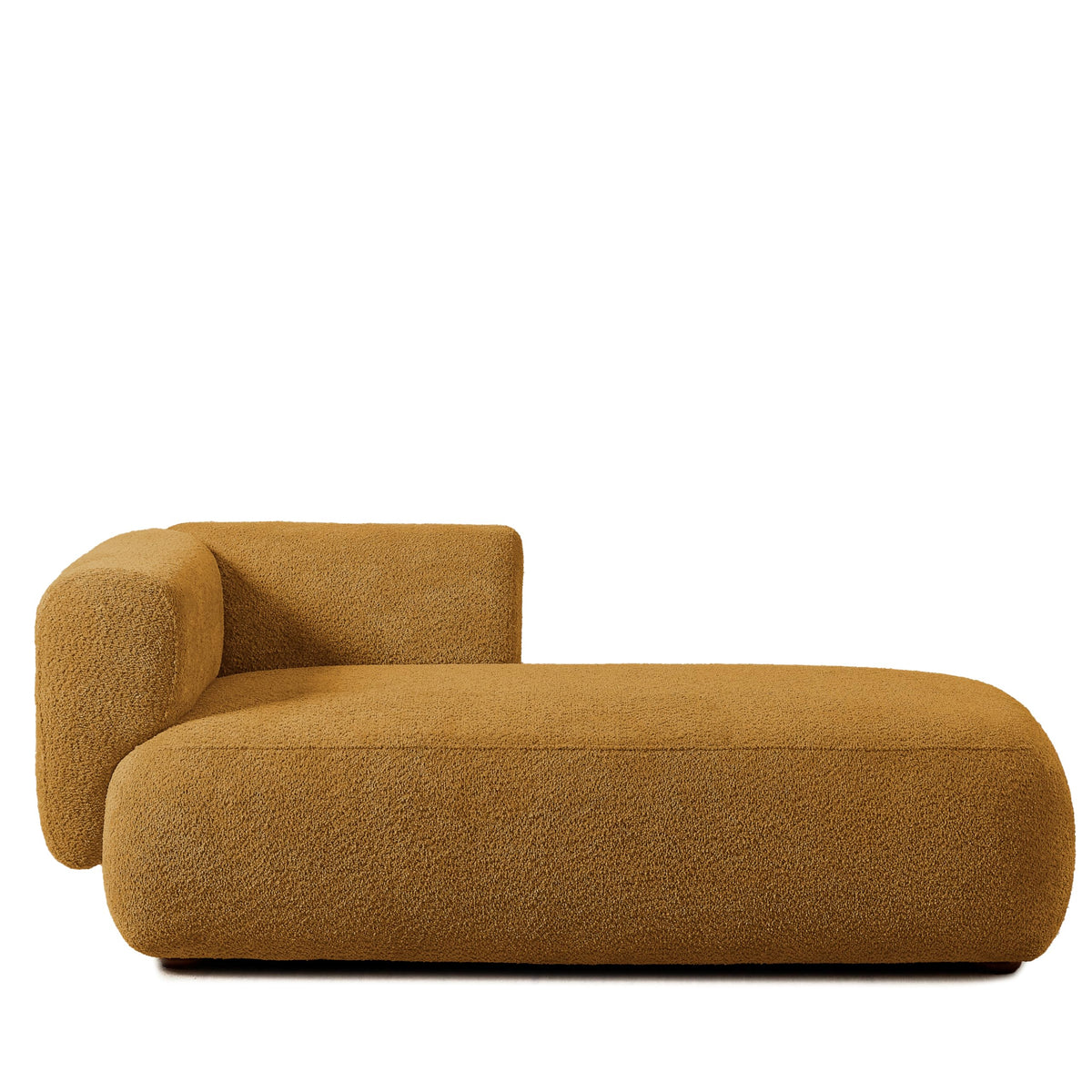ERYE Boucle Upholstered Left Facing Chaise Lounge Indoor for Living Room Bedroom,Comfy Single Chaise Lounge Modern Leisure Recliner Sleeper Sofa Daybed, Easy Assemble