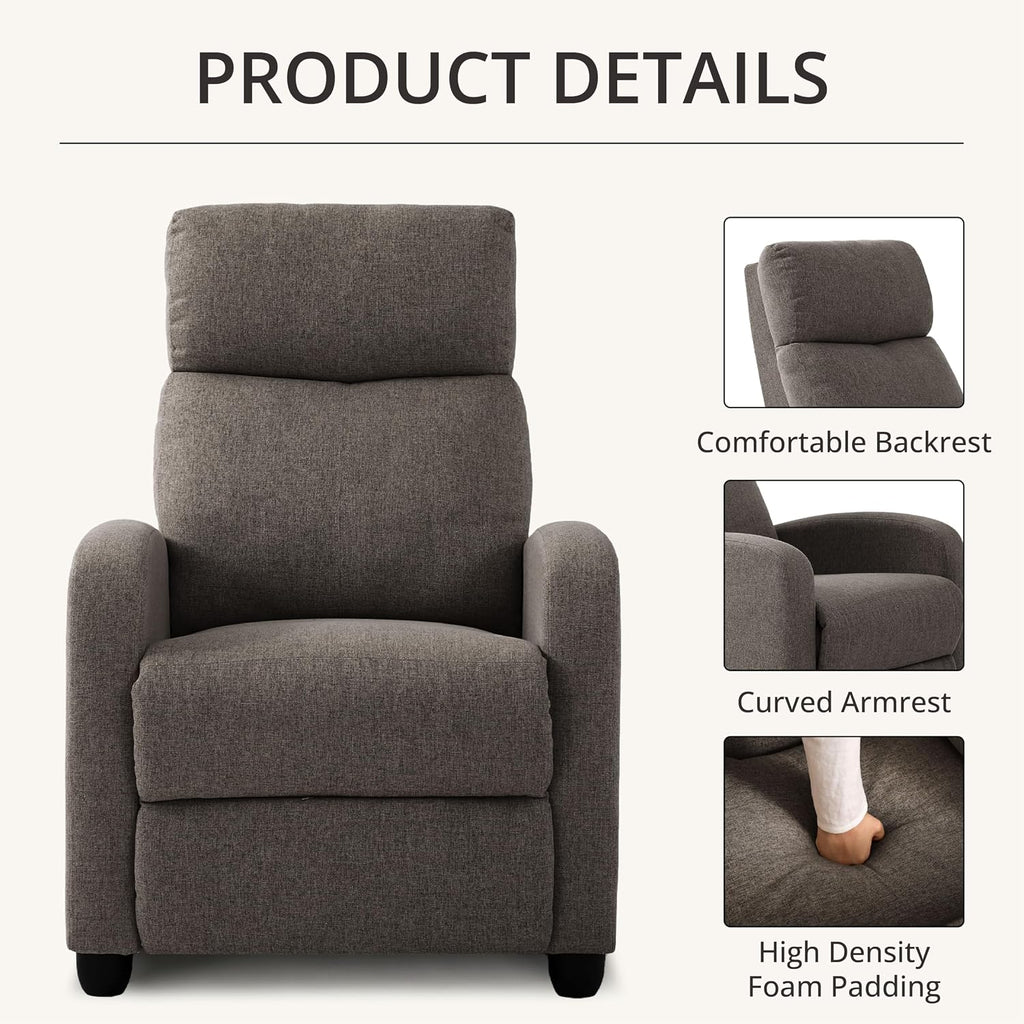 Recliner Chair for Living Room, Modern Adjustable Home Theater