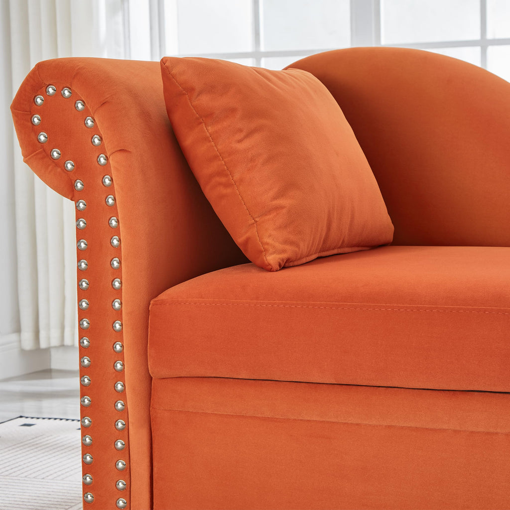 ERYE Boucle Upholstered Left Facing Chaise Lounge Indoor for Living Room Bedroom,Comfy Single Chaise Lounge Modern Leisure Recliner Sleeper Sofa Daybed, Easy Assemble